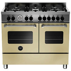 Bertazzoni Master Series Twin Dual Fuel Range Cooker Matt Cream